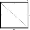 Silver Ticket Products STR Series 6 Piece Home Theater Fixed Frame 4K / 8K Ultra HD, HDTV, HDR & Active 3D Movie Projection Screen, 16:9 Format, 110" Diagonal, White Material STR-169110 view 3