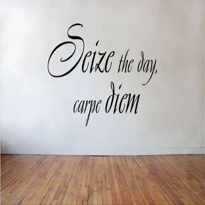 Blinggo Seize The Day, Carpe Diem Removable Vinyl Wall Decal Home Dicor