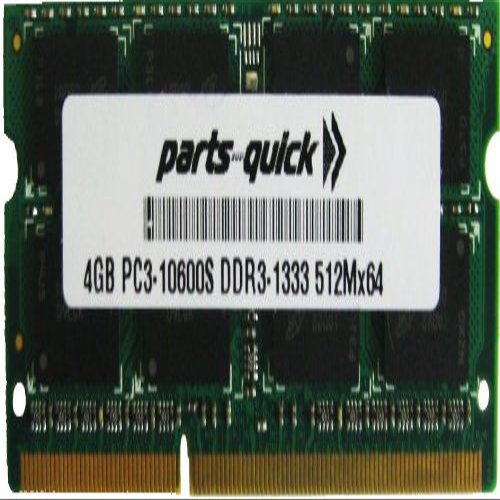 4GB Memory for HP EliteBook 8470p DDR3 PC3-10600 1333MHz SODIMM RAM (PARTS-QUICK Brand)
