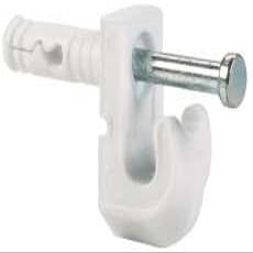 Wire Shelf White Wall Clip