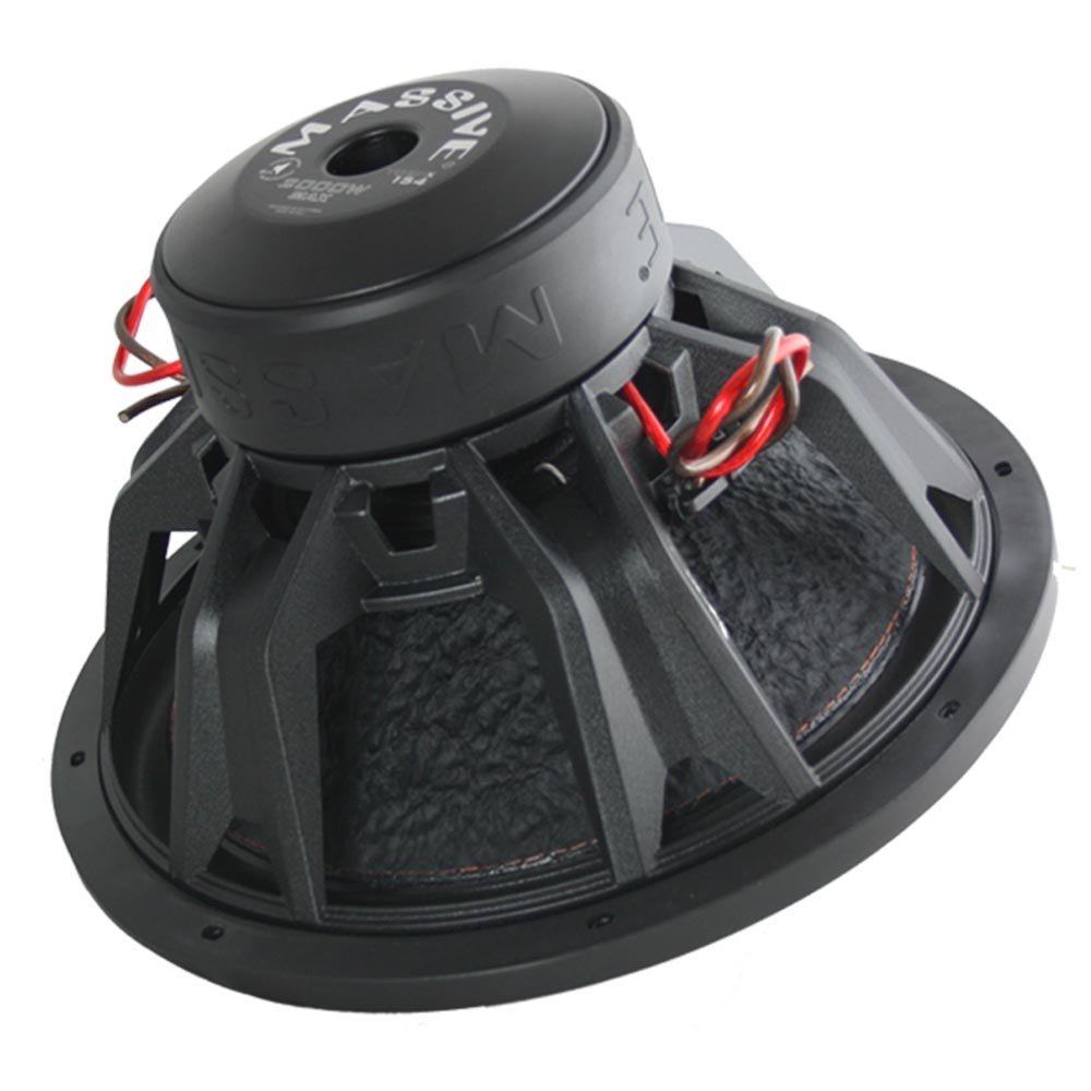 Car Subwoofer by Massive Audio TOROX154 - Bass and Sound Quality Woofer for Trucks, Cars, Jeeps - 15 Inch Car Audio 2,000 Watt Competition Subwoofer (Dual 4 Ohm - 3 Inch Voice Coil). Sold As Each