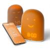 REMI - The Ultimate Sleep Solution for Kids - Sleep Trainer, Tracker, Monitor, Night Light, Sound Machine, and Speaker - Time to Wake up Face - Pumpkin view 1