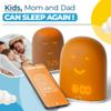 REMI - The Ultimate Sleep Solution for Kids - Sleep Trainer, Tracker, Monitor, Night Light, Sound Machine, and Speaker - Time to Wake up Face - Pumpkin view 2