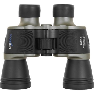 Zoomion Albatross 10x50 Binoculars for Children and Adults - Compact & Small, roof Edge BK-7 Optics, Continuous Magnification incl. Accessories