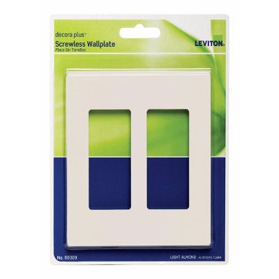 Leviton Decora SCREWLS WALLPLT2G