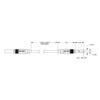 Switchcraft 75 Ohm Midsize Mini-WECo Male to - Video Patchcord, 1' Length, Blue view 1