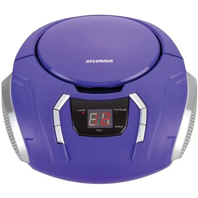 Proscan Elite Portable CD Boombox with AM/FM Radio, Auxiliary - Purple