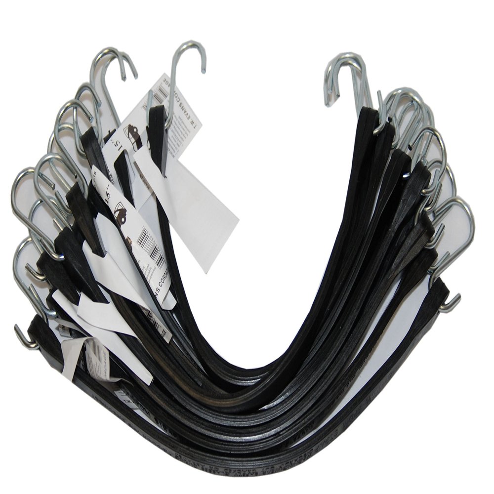 T.W Evans Cordage E-41 Stay-Tite Rubber Straps, 41-Inch, 10-Pack