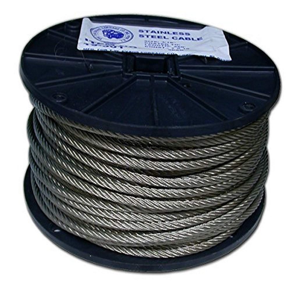 T.W Evans Cordage 19-301 Stainless Steel Cable, 3/16 x 250-Feet