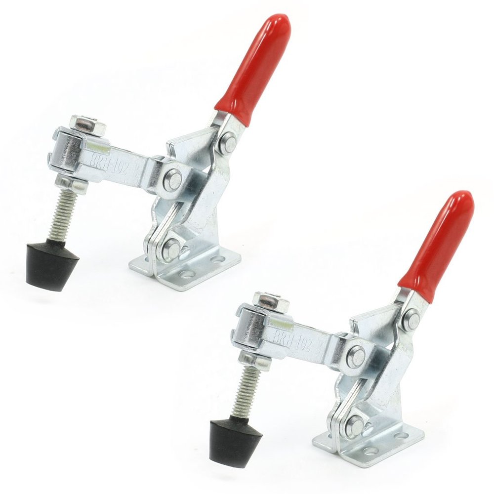 uxcell 2pcs 102B 180Kg 397 Lbs U Shape Bar Red Handgrip Vertical Toggle