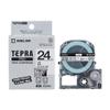 King Jim SS24KU Tepra PRO Tape Cartridge, Hide Base Label, 0.9 inches (24 mm), White Label/Black Character, Length 16.4 ft (5 m) view 1