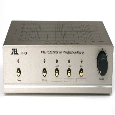 TEC TC-754 Silver RIAA Phono Preamp, Premium High Output Adaptor and TC-ADUSB Digital Recording Adaptor Combo