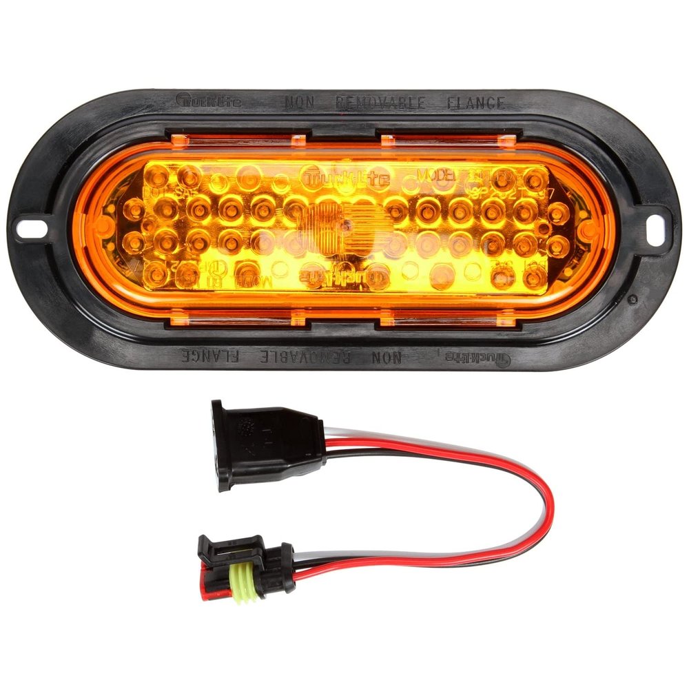 Truck-Lite (60097Y) Front/Park/Turn Lamp and Flange Kit
