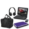 GPX 9" Portable DVD Player Bundle Purple view 1
