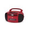 GPX BCA209R Portable Am/FM Boombox with CD and Cassette Player, RED view 2