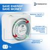Intermatic TN111K 15-Amp Indoor Timer - Versatile 24-Hour Control - Easy Manual Override and Single 2-Prong Design (2 Pack) view 3