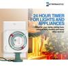 Intermatic TN111K 15-Amp Indoor Timer - Versatile 24-Hour Control - Easy Manual Override and Single 2-Prong Design (2 Pack) view 4