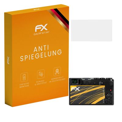 atFoliX Screen Protector compatible with Panasonic Lumix DMC-GM5 Screen Protection Film, anti-reflective and shock-absorbing FX Protector Film (3X)