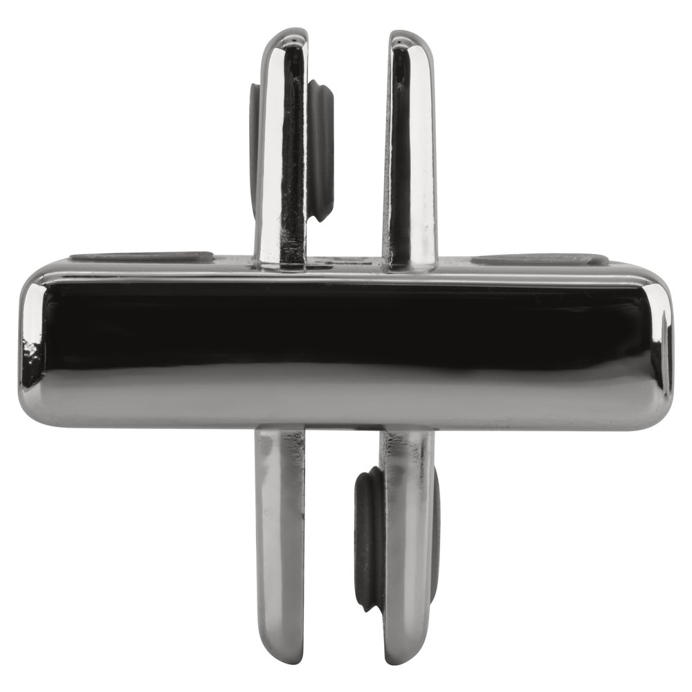 CRL Chrome Four-Way 90 Degree Adjustable Shelf Connector