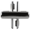 CRL Chrome Four-Way 90 Degree Adjustable Shelf Connector view 1