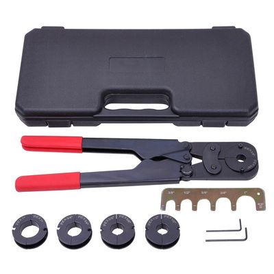 Yescom 5-in-1 PEX Crimping Tool PEX-a Repair Kit for 3/8" 1/2" 5/8" 3/4" 1"