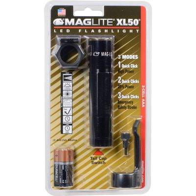 Maglite XL50 LED 3-Cell AAA Flashlight Tactical Pack, Black