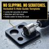 Drilax Diamond Drill Bit Set for Tile Glass Porcelain Granite, 5 Pc Hole Saw Kit with Guide and Case, 3/4 to 1-3/4 Inch Sizes, Clean Cuts for Faucet Drain Planter Holes view 2