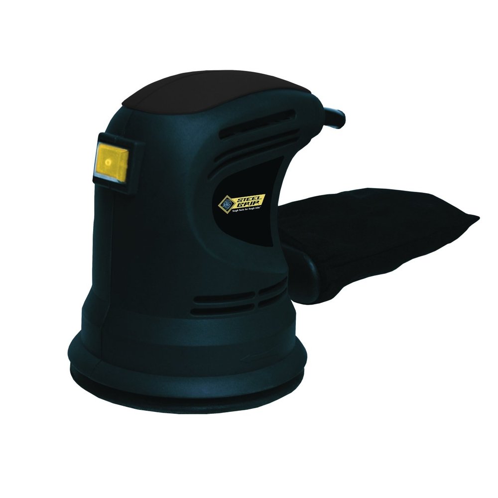 Steel Grip Corded Random Orbit Sander 2.2 amps 12000 opm Black