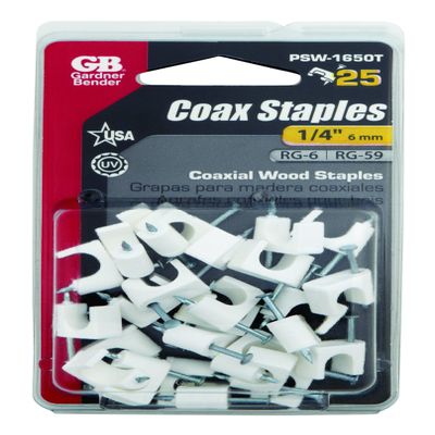 Gardner Bender Coaxial Cable Staple Pieces 25