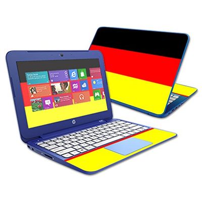 MightySkins Skin Compatible with HP Stream 11" (2014) - German Flag | Protective, Durable, and Unique Vinyl Decal wrap Cover | Easy to Apply, Remove, and Change Styles | Made in The USA