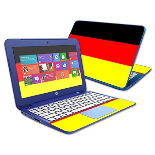 MightySkins Skin Compatible with HP Stream 11" (2014) - German Flag | Protective, Durable, and Unique Vinyl Decal wrap Cover | Easy to Apply, Remove, and Change Styles | Made in The USA