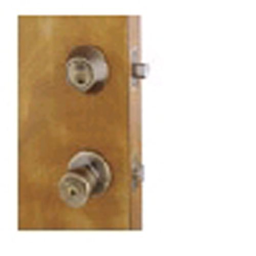 Homeplus Knob Door Lock Entry 1-3/8"To1-3/4 Antique Brass