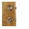 Homeplus Knob Door Lock Entry 1-3/8"To1-3/4 Antique Brass view 1