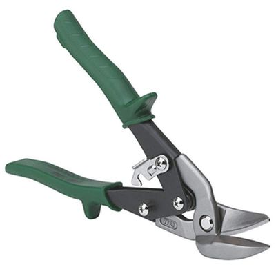 Malco AVM7 Mini Aviation Snips | Right & Straight Cutting Offset Design | Compact 7-1/8" Length for Tight Spaces | 24-Gauge Capacity | 3/4" Cut Forged Steel Jaws | Green Handle