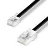 Waytex 39333 8 C 4 C RJ11/RJ45 Phone Cable Male/Male 10 m Black view 1
