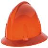 MSA 475390 Topgard Full Brim Safety Hard Hat with Fas-Trac III Ratchet Suspension | Non-Slotted Polycarbonate Shell, for General Purpose and Elevated Temperatures - Standard Size in Orange view 1