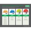 MSA 10156373 V-Gard Full-Brim Hard Hat With Fas-Trac III Ratchet Suspension | Polyethylene Shell, Superior Impact Protection, Self Adjusting Crown Straps - Standard Size in Hot Pink view 3