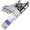 AddOn Extreme Networks 10321 Compatible TAA Compliant 40GBase-CU QSFP+ to 4xSFP+ Direct Attach Cable (Passive Twinax, 3m) view 1