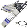AddOn Extreme Networks 10321 Compatible TAA Compliant 40GBase-CU QSFP+ to 4xSFP+ Direct Attach Cable (Passive Twinax, 3m) view 2