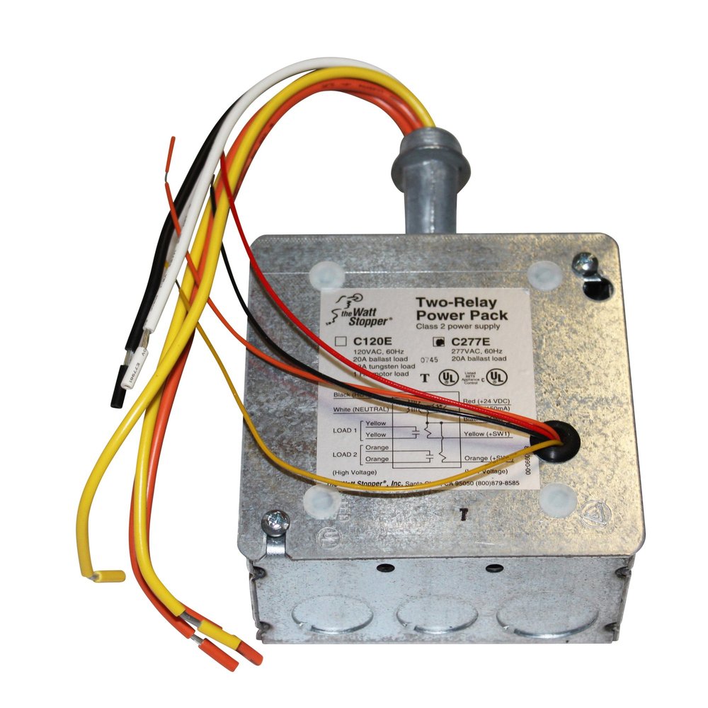 Wattstopper C277-E Two-Relay Power Pack Class 2 Power Supply Occupancy Sensor 277VAC 60Hz