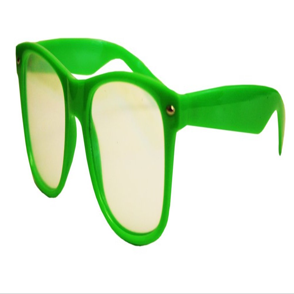 Green Plastic Diffraction Firework Glasses