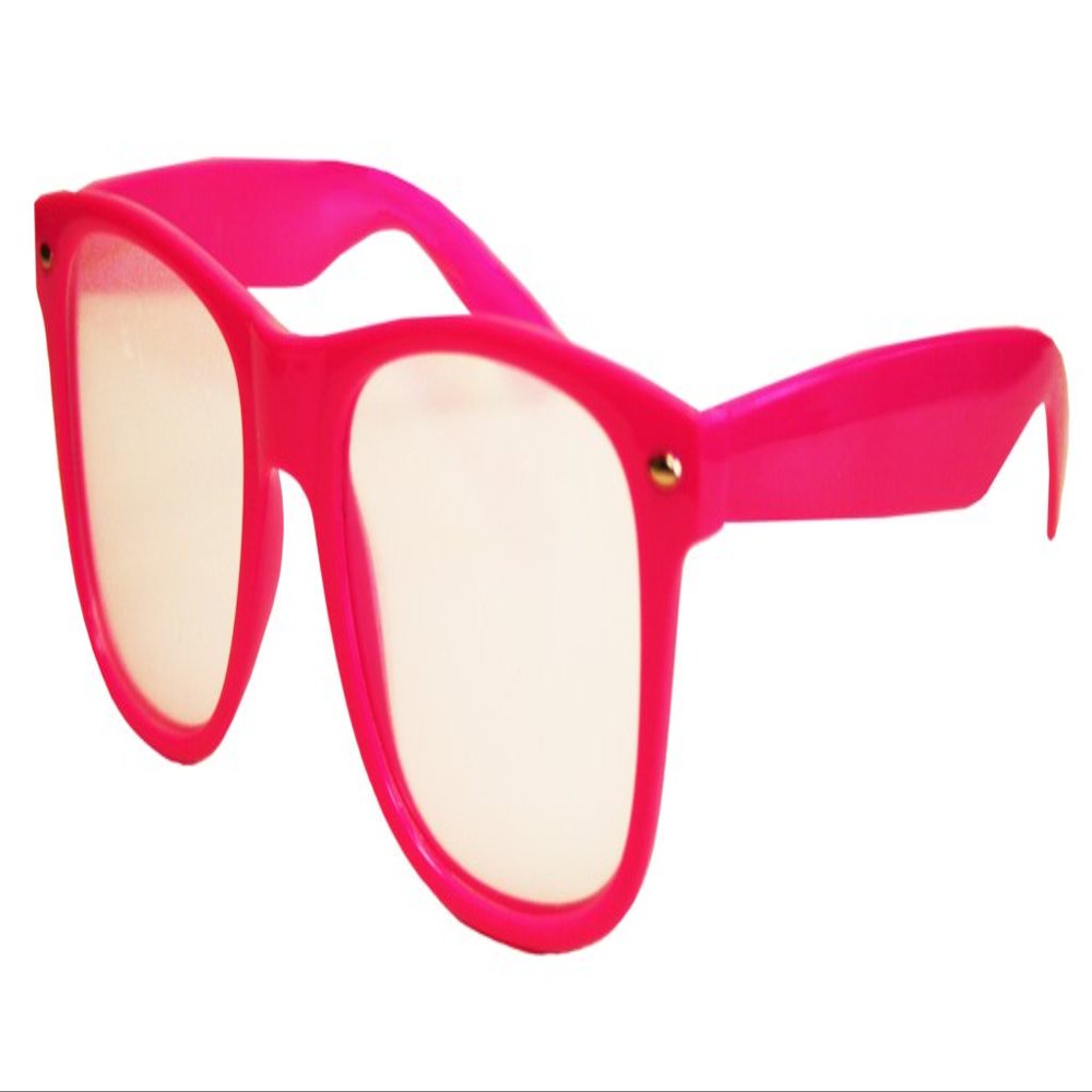 Pink Plastic Diffraction Firework Glasses