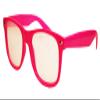 Pink Plastic Diffraction Firework Glasses view 1
