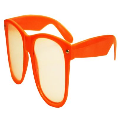 Orange Plastic Diffraction Firework Glasses