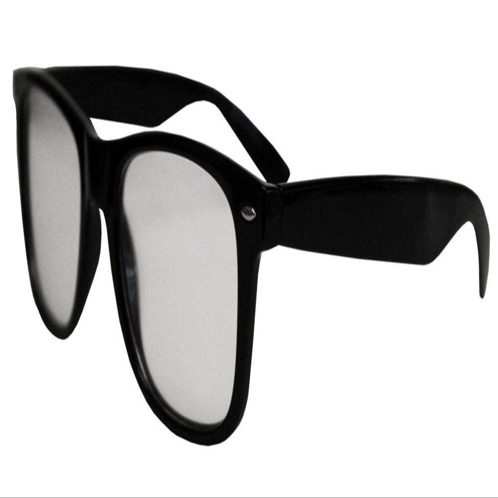 Black Plastic Diffraction Firework Glasses