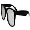 Black Plastic Diffraction Firework Glasses view 1