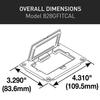 Legrand Wiremold 828GFITCAL OmniBox/Modulink Rectangular GFCI Cover Plate, Brushed Aluminim (1 Pack) view 2