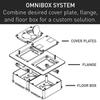 Legrand Wiremold 828GFITCAL OmniBox/Modulink Rectangular GFCI Cover Plate, Brushed Aluminim (1 Pack) view 4