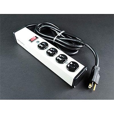 Multi-Outlet Power Unit, 120V, 20A, 10-3/4"L, 4 Outlets, 15' Cord