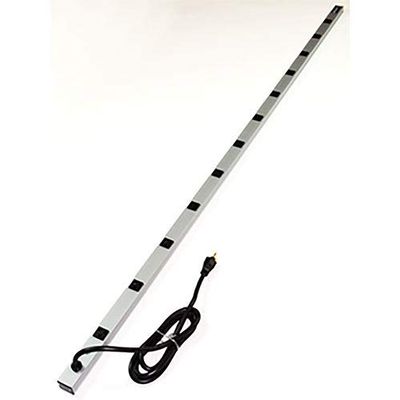 CabinetMATE Surge Strip, 125V, 20A, 77"L, 12 Outlets